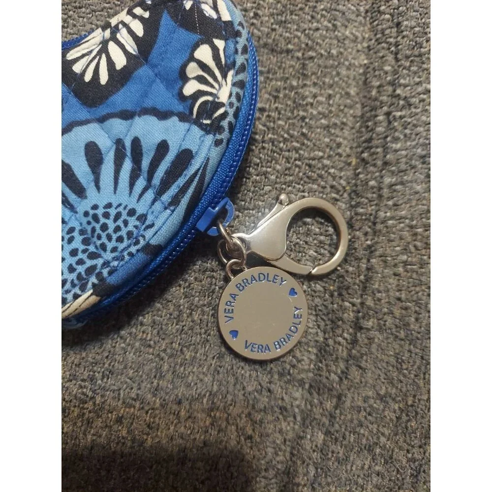 Vera Bradley Sweetheart Coin Purse Blue Whale Discontinued Rare‎